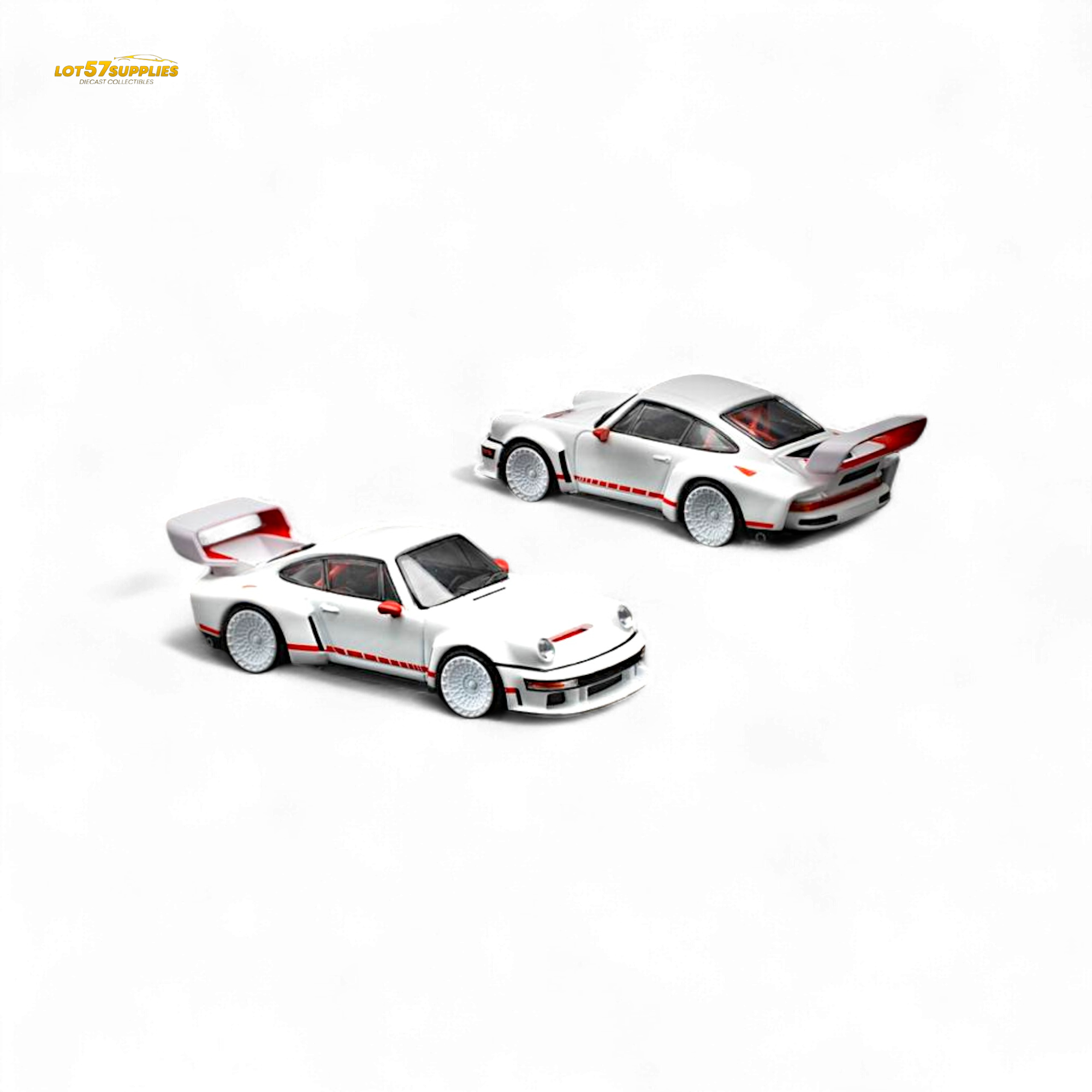 Pop Race Porsche Singer DLS Turbo White 1:64