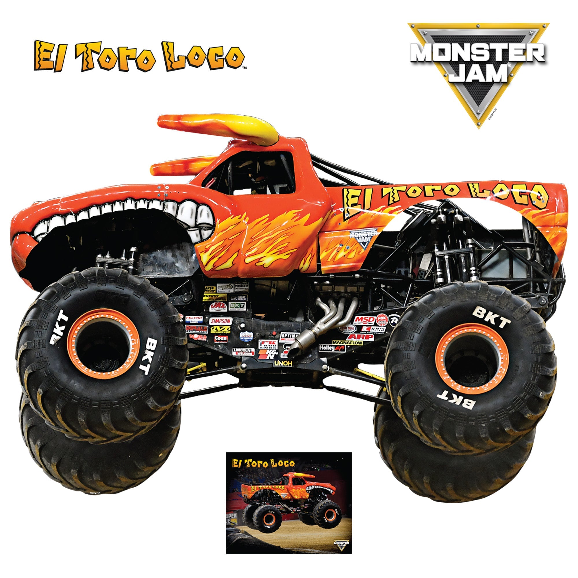 El Toro Loco - RealBig Collection - Official Monster Jam - Reusable Vinyl Wall Decals #2