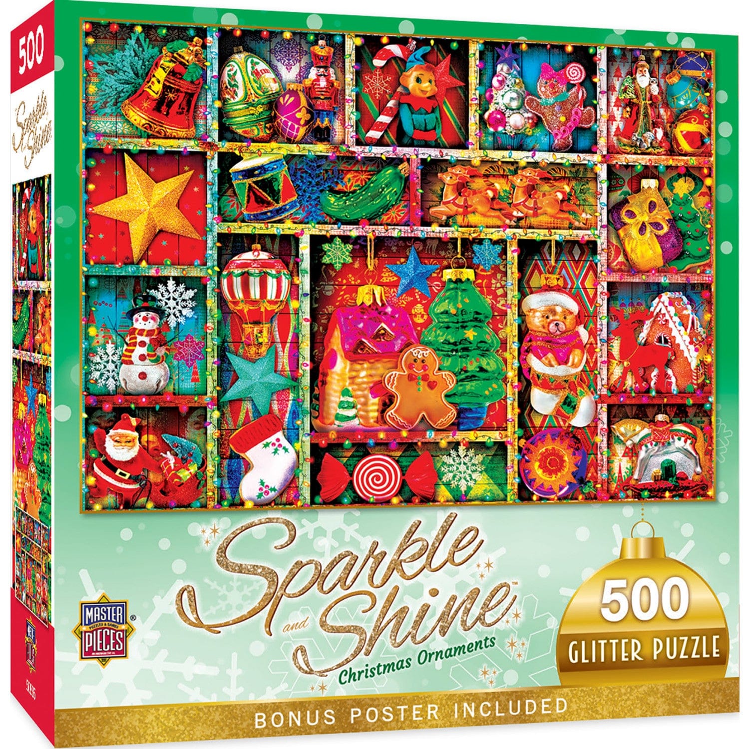 Christmas Ornaments 500pc Glitter