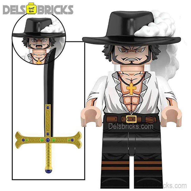 Dracule Mihawk ONE PIECE Anime Lego Minifigures custom toys 2