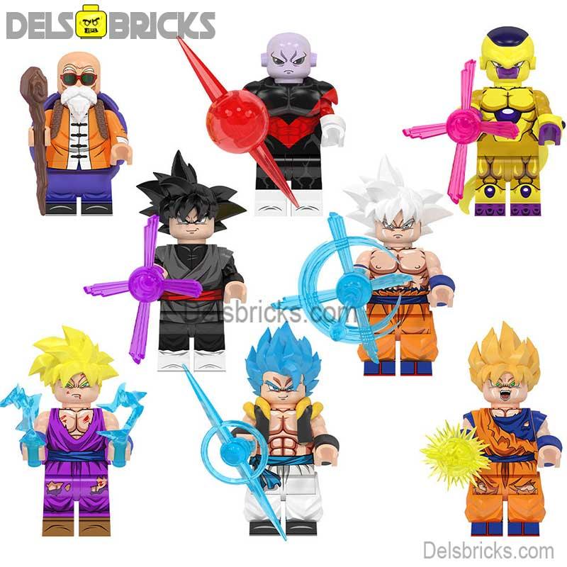 Dragon Ball Z Super set of 8 Lego Minifigures Custom Anime Toys 1