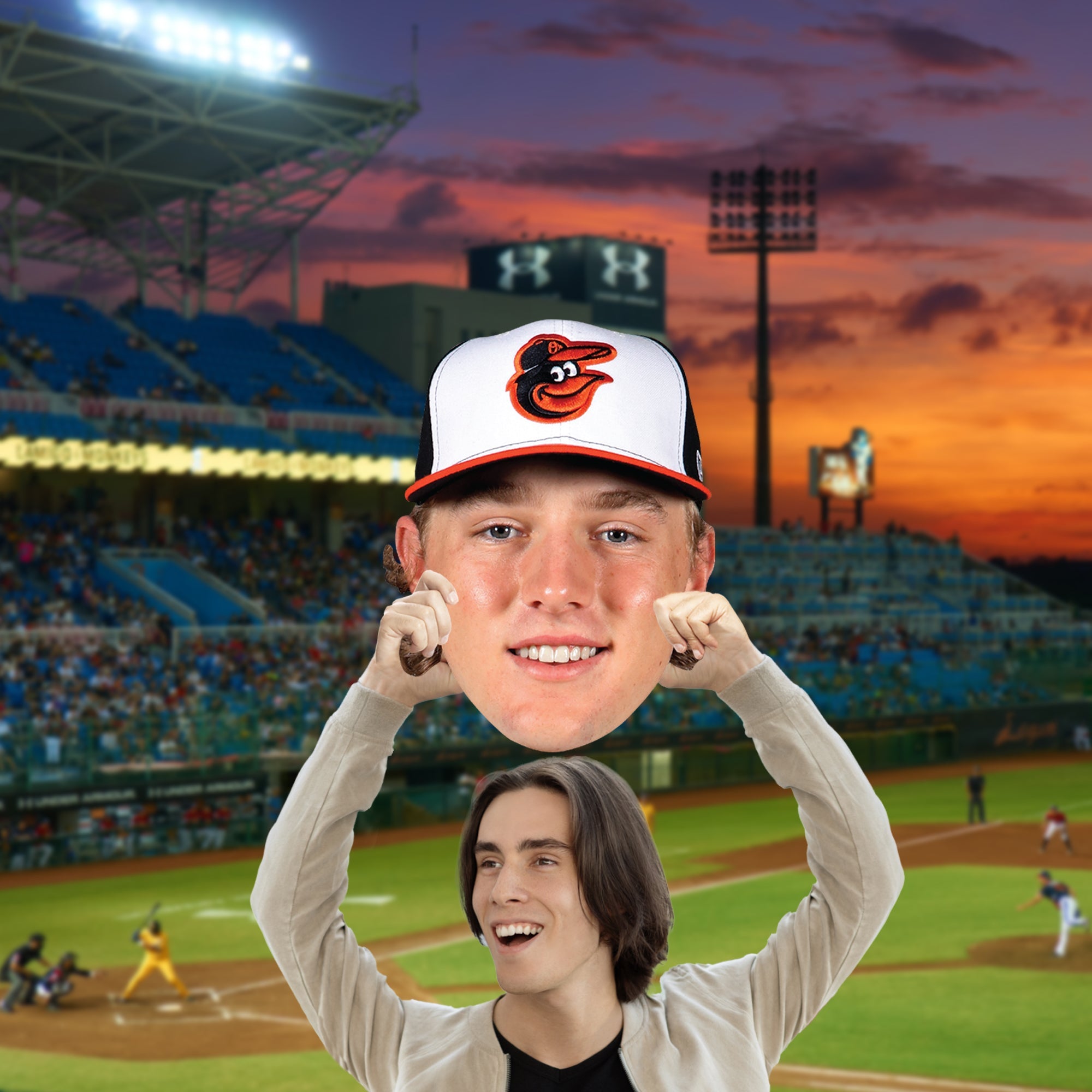 Gunnar Henderson - Big Head - Official MLB - Baltimore Orioles - Foam Core Cutout