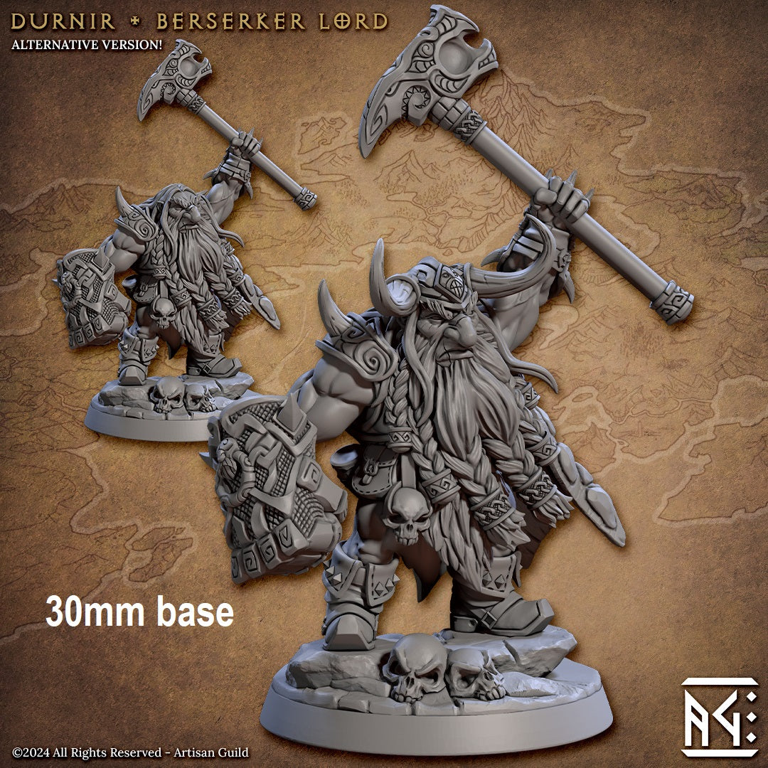 Durnir, Berserker Lord (Male Dwarf Warlord)
