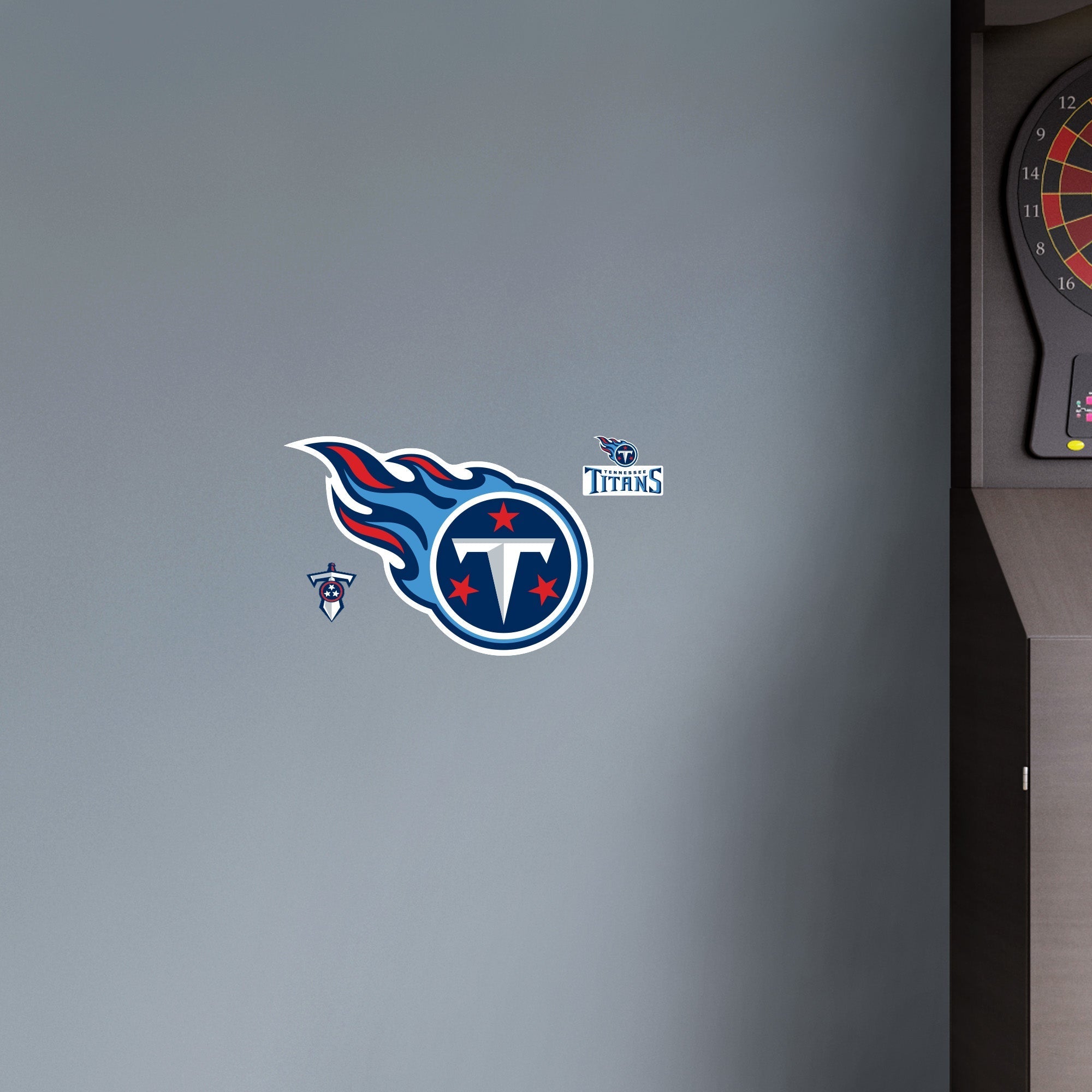 Tennessee Titans - RealBig Logo Collection - Official NFL - Reusable Vinyl Wall Decals