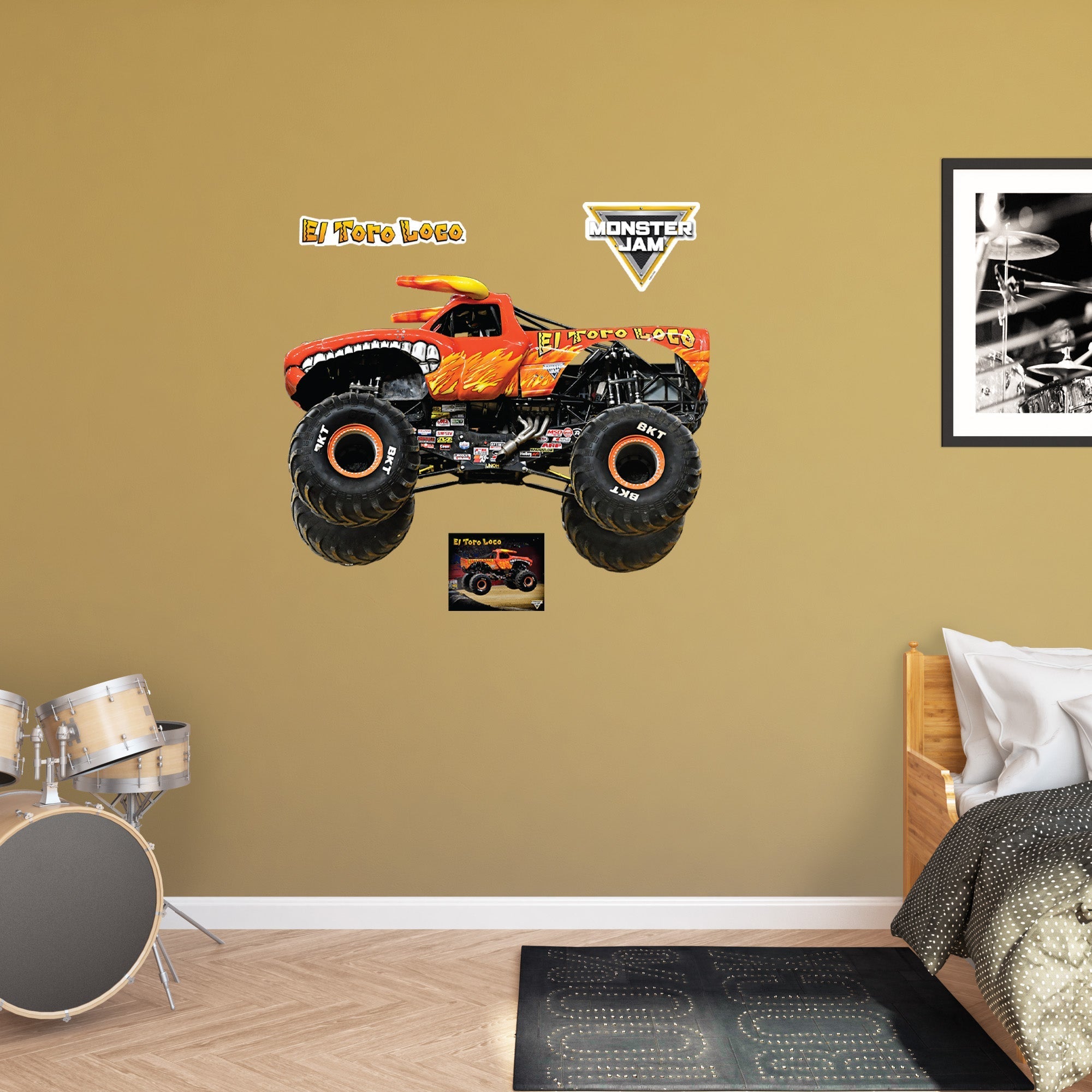 El Toro Loco - RealBig Collection - Official Monster Jam - Reusable Vinyl Wall Decals #2