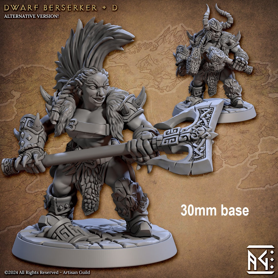 Dwarf Berserker (Base Sculpt D)