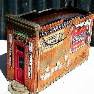 Downtown Deco 55 O Scale Chop Suey Take Out -- Cast-Hydrocal Kit - 7 x 3" 17.8 x 7.6cm