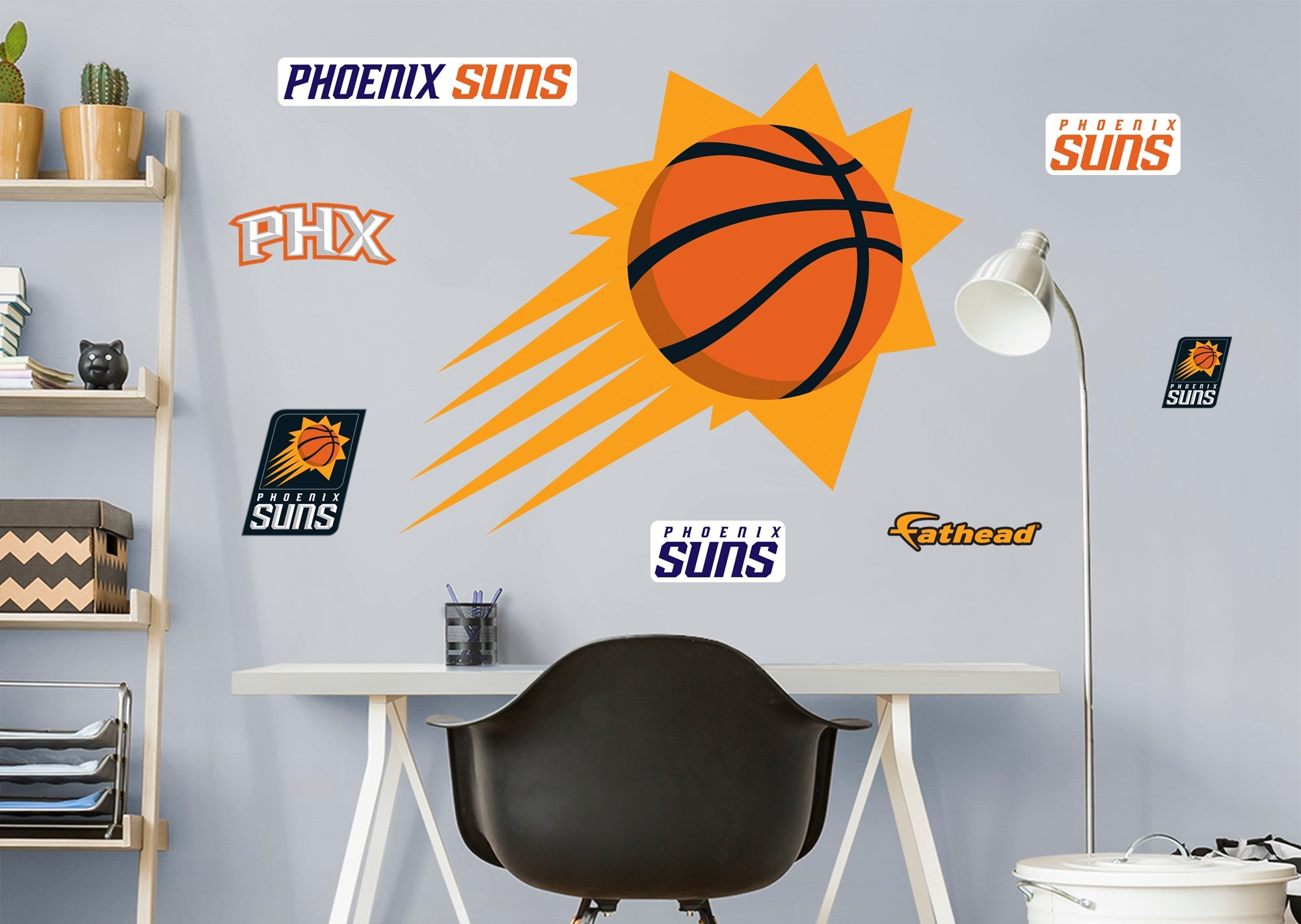 Phoenix Suns - RealBig Logo Collection - Official NBA - Phoenix Suns - Reusable Vinyl Wall Decals