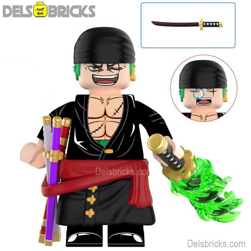 Roronoa Zoro from One Piece Lego Anime Minifigures Custom Toys 9