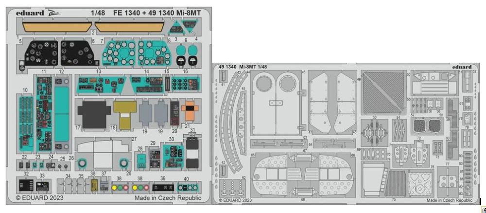 Eduard 491340 1/48 Aircraft- Mi8MT for ZVE (Painted)