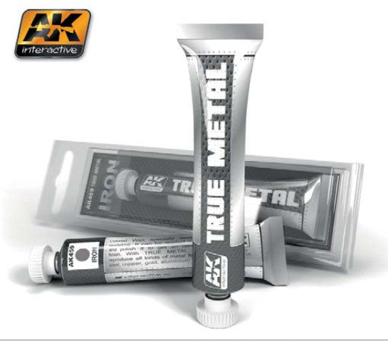 AK Interactive 459 True Metal: Iron Wax Paint 20ml Tube