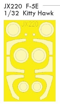 Eduard JX220 1/32 Mask Aircraft- F5E for KTYD)