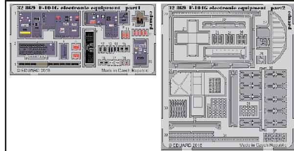 Eduard 32869 1/32 Aircraft- F104G Electronic Equipment for ITA (Painted)