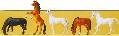 Preiser 10156 HO Scale Animals -- Horses
