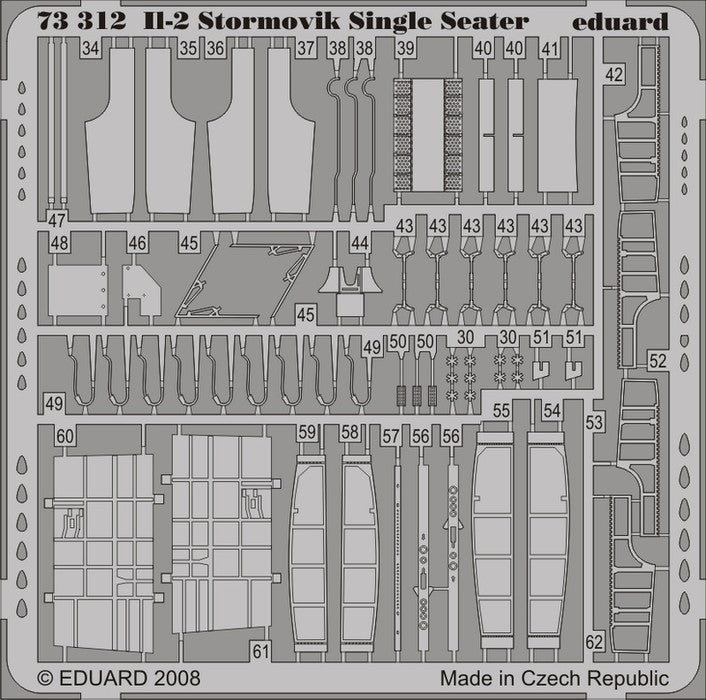 Eduard 73312 1/72 Aircraft- IL2 for ACY (Painted Self Adhesive)