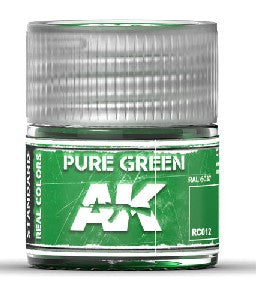 AK Interactive RC12 Real Colors: Pure Green Acrylic Lacquer Paint 10ml Bottle