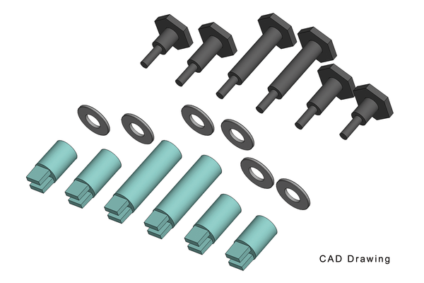 PIKO 36091 G Scale Crankpins - 45mm Mogul Wheels