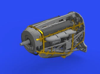 Eduard 648613 1/48 Aircraft- Spitfire Mk II Engine for EDU (Photo-Etch & Resin)