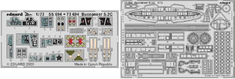 Eduard 73694 1/72 Aircraft- Buccaneer S2C for ARX (Painted)