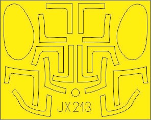 Eduard JX213 1/35 Mask Aircraft- AH6J for KTY