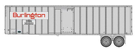 Walthers SceneMaster 949-2600 HO Scale Flexi-Van 40' Trailer 2-Pack Chicago, BQ