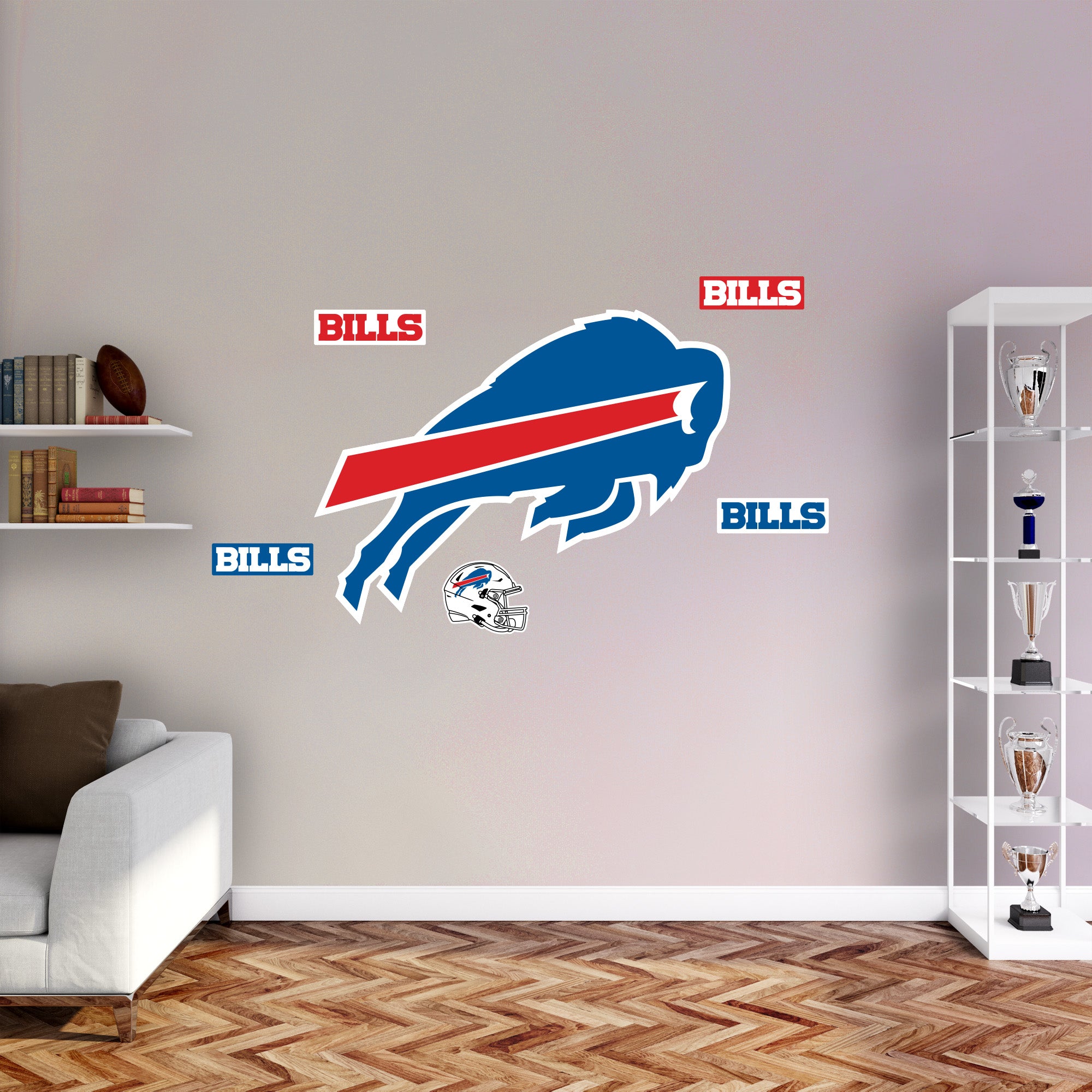 Buffalo Bills - RealBig Logo Collection - Official NFL - Reusable Vinyl Wall Decals