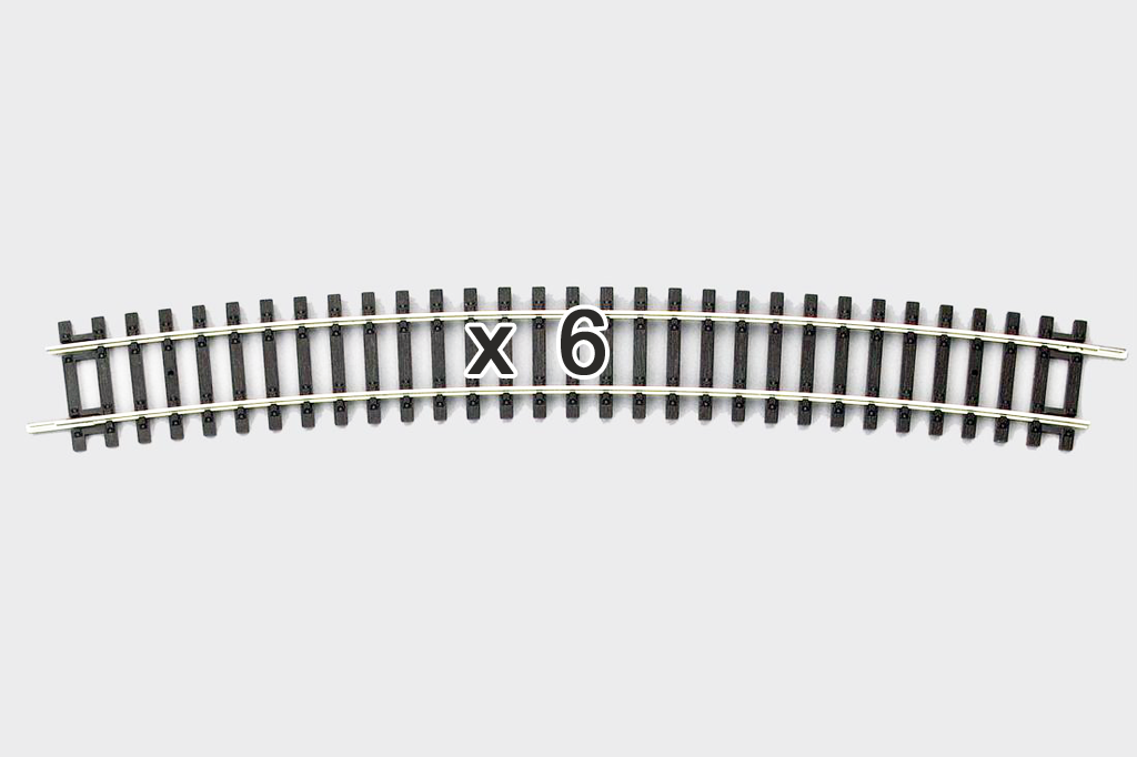 Piko 55219 HO Scale Curved Track R9/15° Order 6x