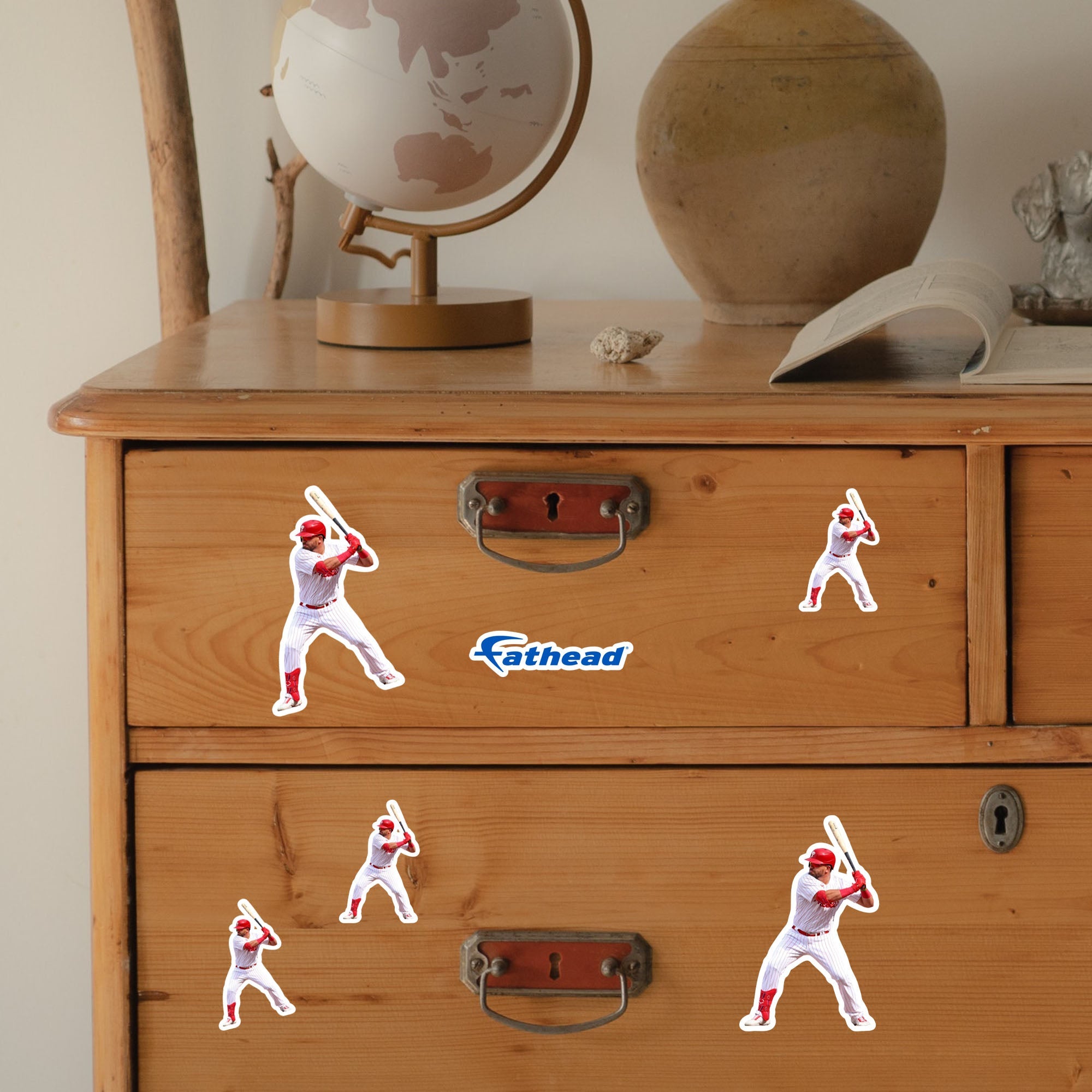 Kyle Schwarber - 5 Player Minis (Mixed Sizes) - Official MLB - Philadelphia Phillies - Reusable Vinyl Decals