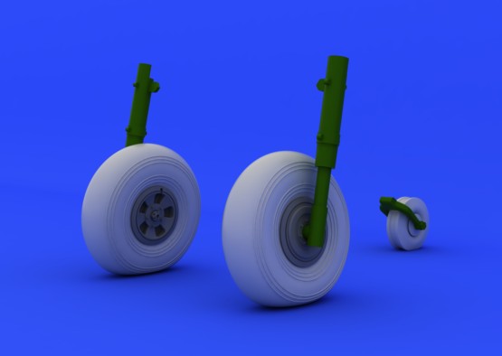 Eduard 624001 1/24 Aircraft- Typhoon Wheels for ARX (Resin)