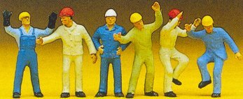 Preiser 10105 HO Scale People Working -- Steeplejacks