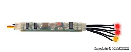 Viessmann 5273 All Scale Mini LEDs with Fire Effects Flasher Circuit -- 1/16 x 1/32"  .16 x .08cm LEDs (2 red, 1 yellow)