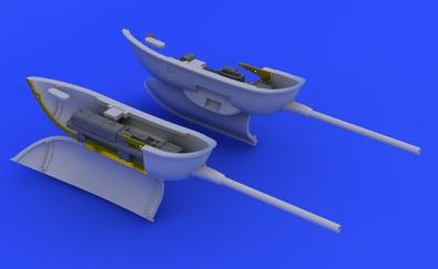 Eduard 648246 1/48 Aircraft- Bf109 Cannon Pods for EDU (Photo-Etch & Resin)