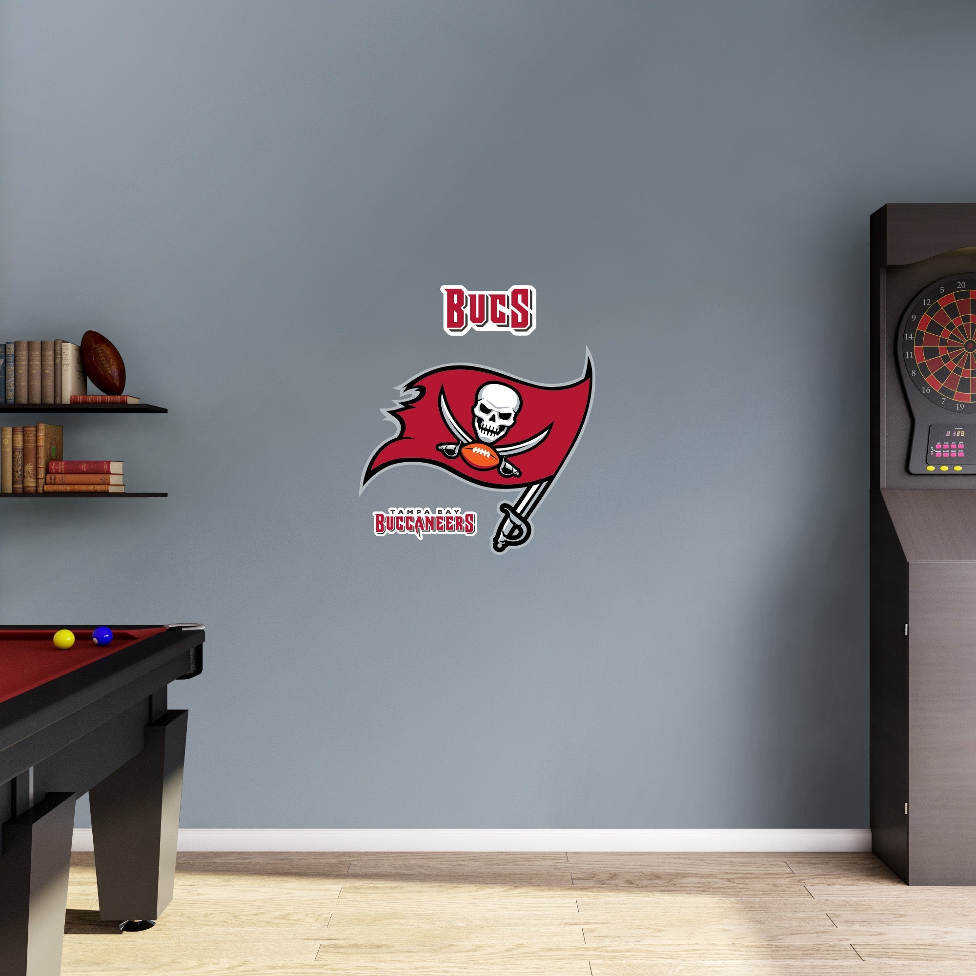 Tampa Bay Buccaneers - RealBig Logo Collection - Official NFL - Reusable Vinyl Wall Decals