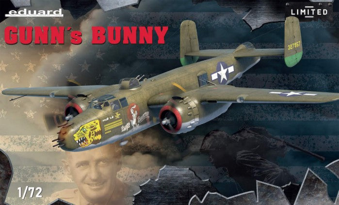 Eduard 2139 1/72 Gunn's Bunny B25J Strafers Bomber in the Pacific & CBI (Kit)