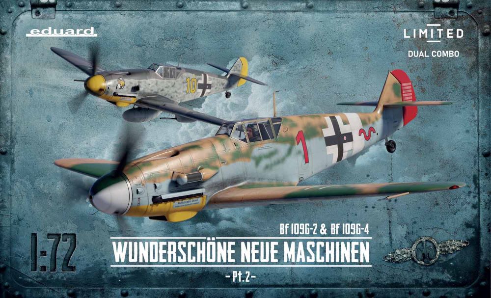 Eduard 2143 1/72 WWII Bf109G2 & Bf109G4 German Fighter Dual Combo