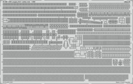 Eduard 53268 1/350 Ship- USS Langley AV3 Safety Nets for TSM (D)