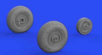 Eduard 648679 1/48 Aircraft- Z126/226 Trener Wheels for EDU (Mask & Resin)(D)