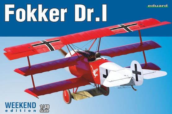 Eduard 8487 1/48 Fokker Dr I BiPlane (Wkd Edition Plastic Kit)