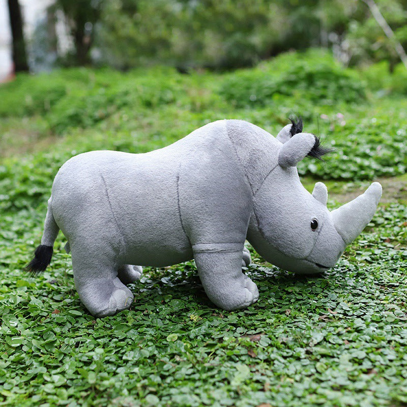 Plush Rhino Toy – Soft Stuffed Animal Doll