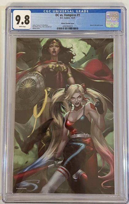 DC vs. Vampires #1 – Ejikure Team Glow-In-The-Dark Card Stock (DC, 2021) CGC 9.8