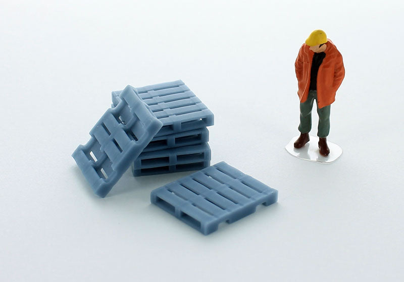 3D To Scale 50-242-GY 1/50 Scale Freight Pallets - Grey 6 Pack