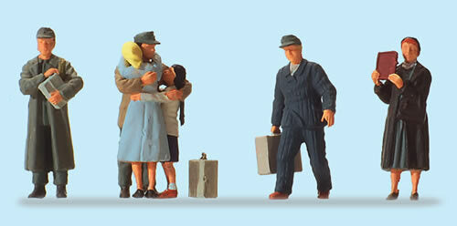 Preiser 10612 HO Scale 1945 German Civilian Returnees pkg(5)