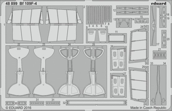 Eduard 48899 1/48 Aircraft- Bf109F4 for EDU
