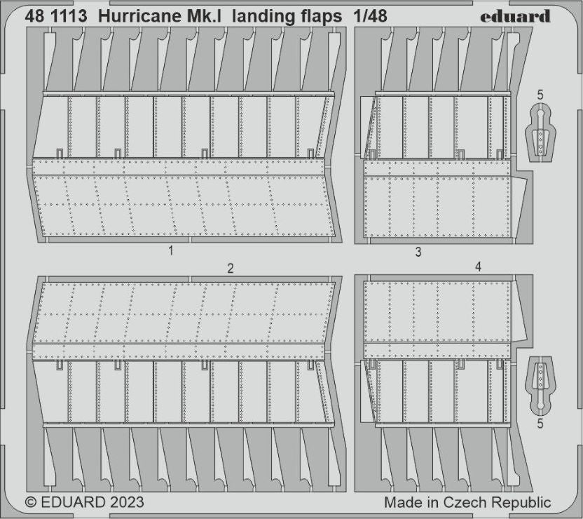 Eduard 481113 1/48 Aircraft- Hurricane Mk I Landing Flaps for HBO