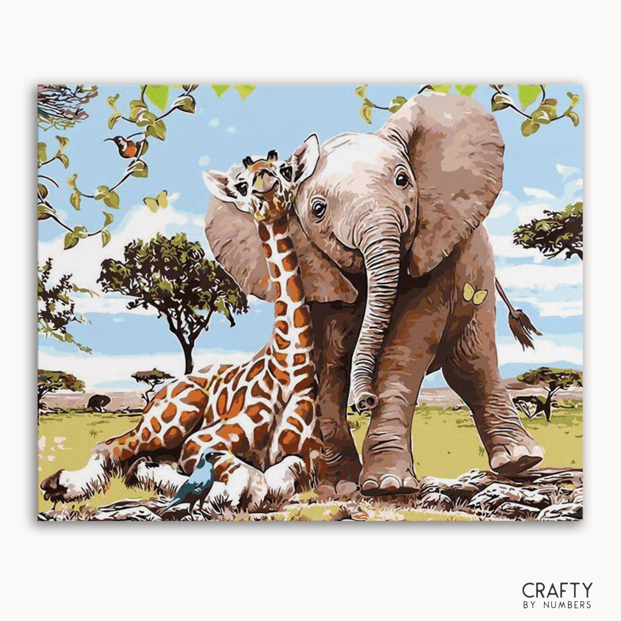 Elephant and Giraffe Safari