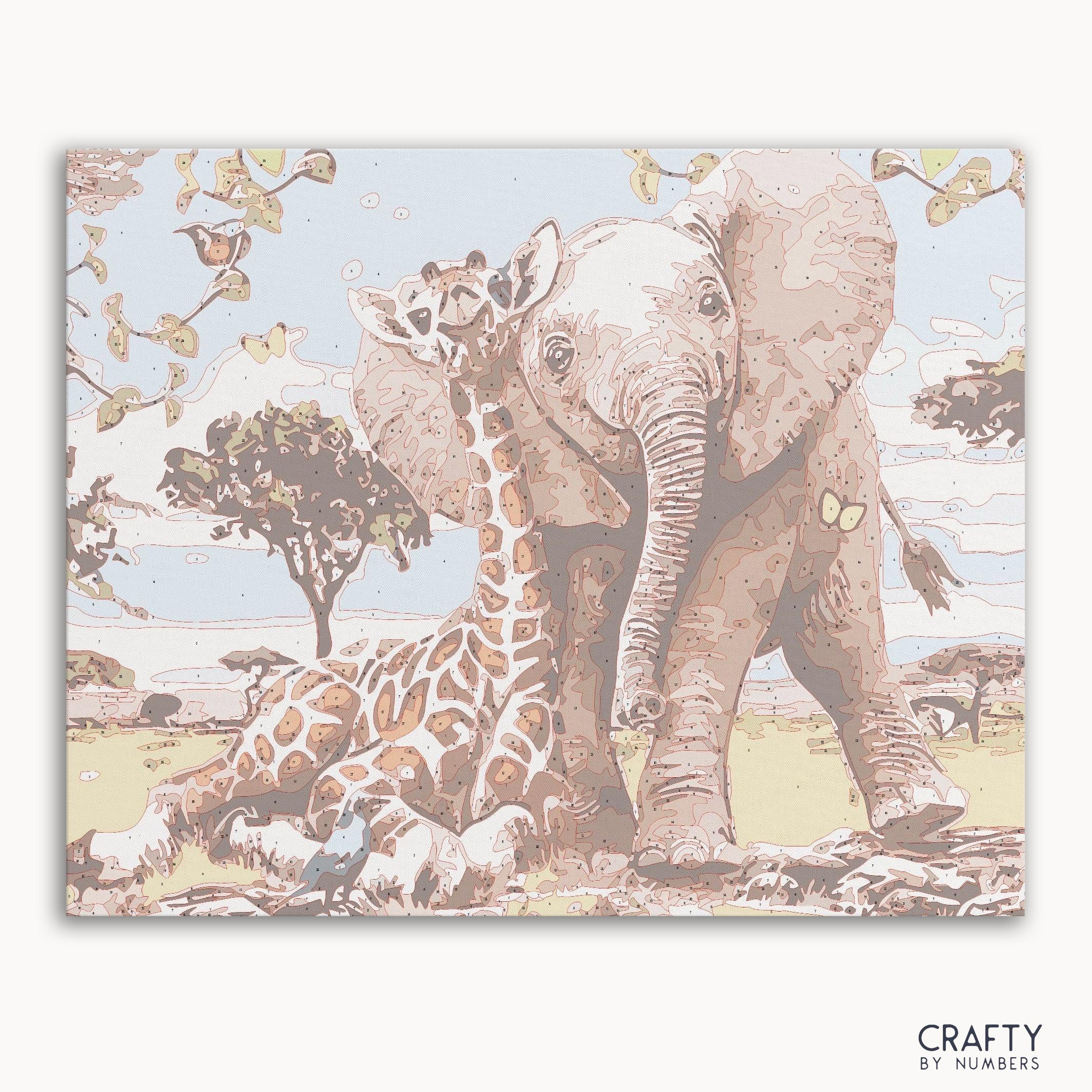 Elephant and Giraffe Safari