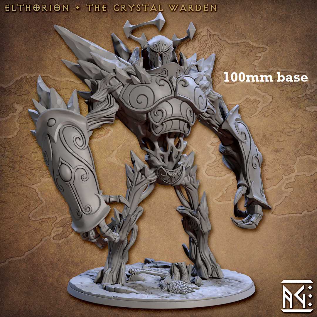 Elthorion, the Crystal Warden (Elemental Construct Epic Boss)