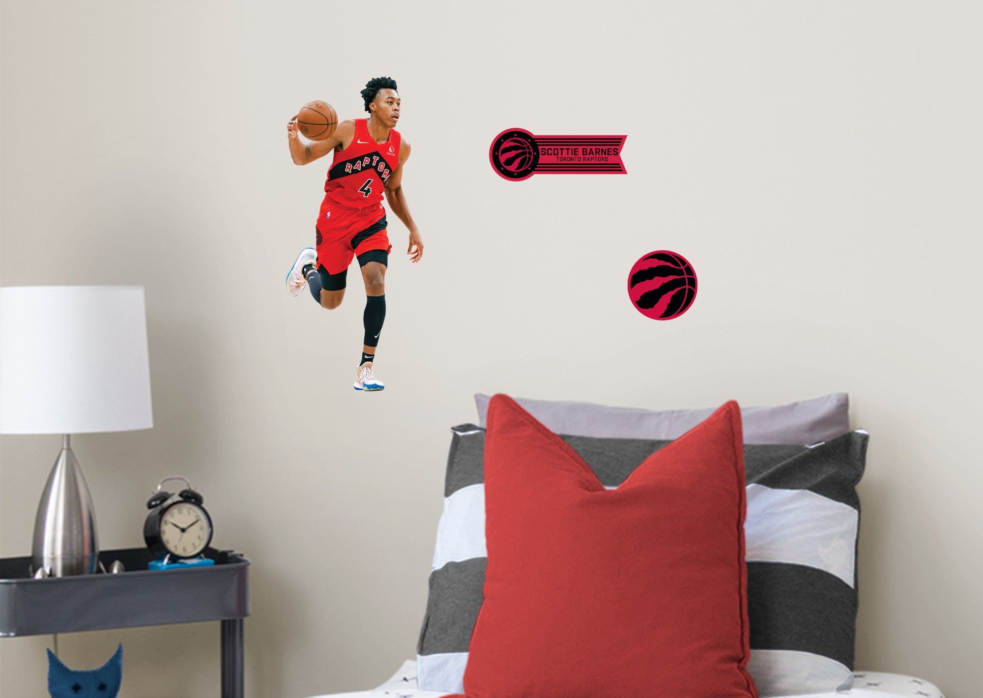 Scottie Barnes - RealBig Collection - Official NBA - Toronto Raptors - Reusable Vinyl Wall Decals