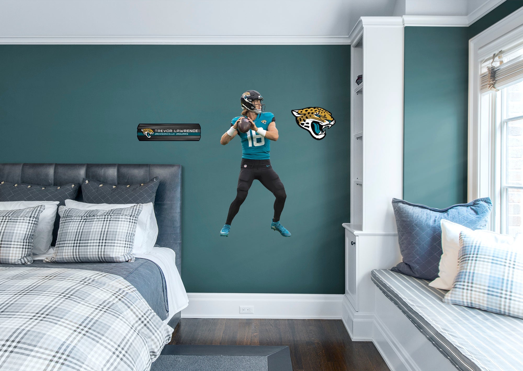 Trevor Lawrence - RealBig Collection - Official NFL - Jacksonville Jaguars - Reusable Vinyl Wall Decals #1