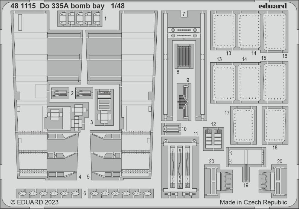 Eduard 481115 1/48 Aircraft- Do335A Bomb Bay for TAM